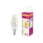 Лампа светодиодная филаментная LED STAR Classic BW 4W, прозрачная колба, Е14 LEDSCLBW40 4W/827 230V FIL E14 FS1 | 4058075055391 | Osram