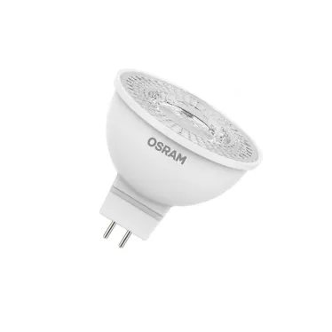 Лампа светодиодная LED STAR MR16 3W, 110°, 220-240 вольт, GU5, 3 LSMR1635110 3W/830 230V GU5.310X1RU | 4052899981126 | Osram