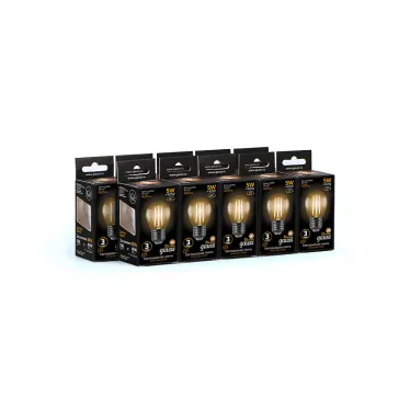 Лампа светодиодная LED 5Вт E27 220В 2700К шар | 105802105 | Gauss