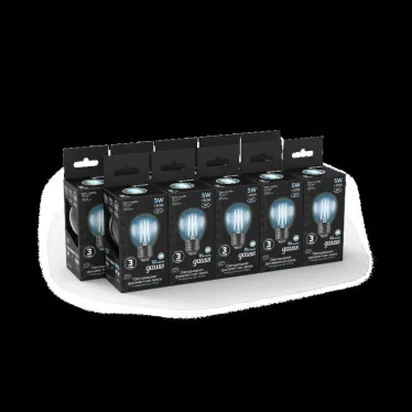 Лампа светодиодная LED 5Вт E27 220В 4100К шар | 105802205 | Gauss