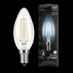 Лампа светодиодная LED 5Вт E14 220В 4100К свеча | 103801205 | Gauss