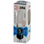 Лампа светодиодная LED 5Вт E14 220В 4000К smd B35 свеча | Б0018872 | ЭРА
