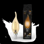 Лампа светодиодная LED 5Вт E14 220В 2700К свеча на ветру | 104801005 | Gauss