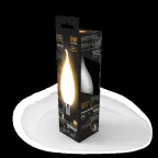 Лампа светодиодная LED 5Вт E14 220В 2700К свеча на ветру | 104201105 | Gauss