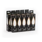 Лампа светодиодная LED 5Вт E14 220В 2700К свеча на ветру | 104201105 | Gauss