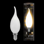 Лампа светодиодная LED 5Вт E14 220В 2700К свеча на ветру | 104201105 | Gauss