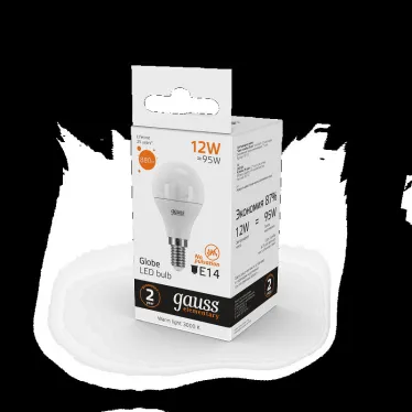 Лампа светодиодная LED Elementary Шар 12W 880lm E14 3000K | 53112 | Gauss