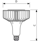 Лампа светодиодная промышленная LED HPI 110-88W E40 840 60 | 929001356802 | PHILIPS