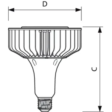 Лампа светодиодная промышленная LED HPI 110-88W E40 840 60 | 929001356802 | PHILIPS