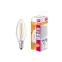Лампа светодиодная филаментная LED STAR Classic B 6W, прозрачная колба, Е14 LEDSCLB75 6W/840 230V FIL E1410X1RU | 4058075217836 | Osram