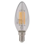 Лампа светодиодная филаментная LED STAR Classic B 4W, прозрачная колба, Е14 LEDSCLB40 4W/827 230V FIL E14 FS1 | 4058075068353 | Osram