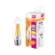 Лампа светодиодная филаментная LED STAR Classic B 5W, прозрачная колба, Е27 LSCLB60 CL 5W/827 230V FILE2710X1RU | 4058075212398 | Osram