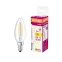 Лампа светодиодная филаментная LED STAR Classic B 4W, прозрачная колба, Е14 LEDSCLB40 4W/827 230V FIL E14 FS1 | 4058075068353 | Osram
