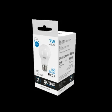 Лампа светодиодная LED Elementary A60 7W E27 560lm 6500K | 23237A | Gauss