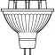 Лампа светодиодная напряжение 12В PARATHOM MR16 50 non-dim 36° 7 2W/827 GU5.3 | 4052899957817 | Osram