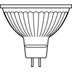 Лампа светодиодная напряжение 12В PARATHOM MR16 20 non-dim 36° 2 9W/827 GU5.3 | 4052899957749 | Osram