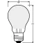 Лампа светодиодная матовая Е27 PARATHOM CL A GL FR 40 non-dim 4W/840 E27 | 4058075808584 | Osram