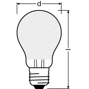 Лампа светодиодная матовая, Е27 PARATHOM CL A GL FR 60 non-dim 7W/840 E27 | 4058075808416 | Osram