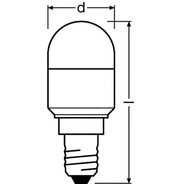Лампа светодиодная PARATHOM SPECIAL T26 FR 20 non-dim 2, 3W/827 E14 | 4052899961289 | Osram