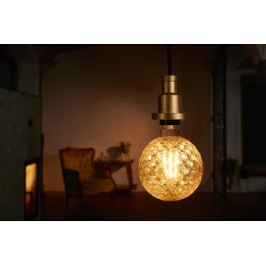 Лампа светодиодная LED, филаментная, золотистая, Vintage 1906 LED CL PINECONE FIL GOLD 40 non-dim 4, 5W/825 E27 | 4058075092037 | Osram