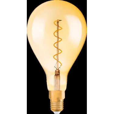 Лампа светодиодная LED, филаментная, золотистая, Vintage 1906 LED CL A160 FIL GOLD 28 non-dim 5W/820 E27 | 4058075091993 | Osram
