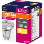 Лампа светодиодная LED VALUE PAR16 50 non-dim 36° 3, 6W/830 GU10 | 4058075096622 | Osram