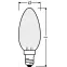 Лампа светодиодная LED STAR+ CL B CRI90GL FR 40 non-dim 5W/927 E14 | 4058075813717 | Osram