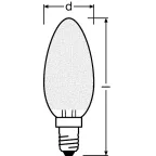 Лампа светодиодная LED STAR+ CL B CRI90GL FR 40 non-dim 5W/927 E14 | 4058075813717 | Osram