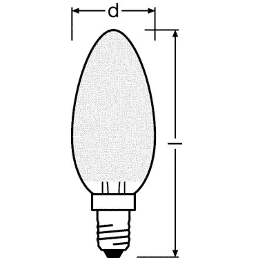 Лампа светодиодная LED STAR+ CL B CRI90GL FR 40 non-dim 5W/927 E14 | 4058075813717 | Osram
