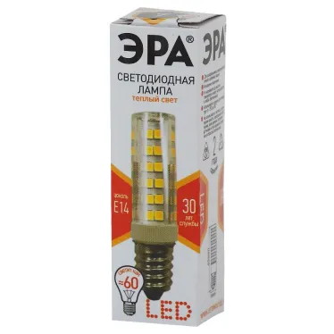 Лампа светодиодная LED T25-7W-CORN-827-E14 Лампы СВЕТОДИОДНЫЕ СТАНДАРТ ЭРА (диод, капсула, 7Вт, тепл, E14) | Б0033029 | ЭРА