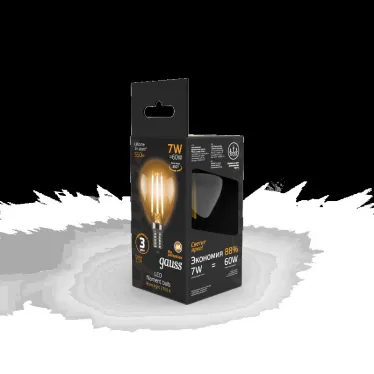 Лампа светодиодная LED 7Вт E14 220В 2700К шар | 105801107 | Gauss