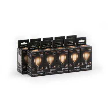 Лампа светодиодная LED 7Вт E14 220В 2700К шар | 105801107 | Gauss