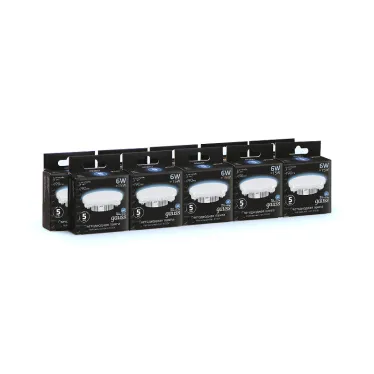 Лампа светодиодная LED 6Вт GX53 220В 4100К | 108008206 | Gauss