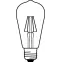 Лампа светодиодная LED, филаментная, золотистая, Vintage 1906 LED CL Edison FIL GOLD 37 non-dim 4W/825 E27 | 4052899962095 | Osram