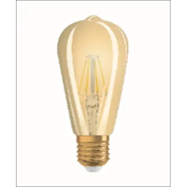 Лампа светодиодная LED, филаментная, золотистая, Vintage 1906 LED CL Edison FIL GOLD 37 non-dim 4W/825 E27 | 4052899962095 | Osram