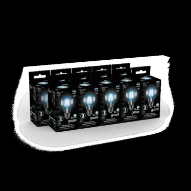 Лампа светодиодная LED 6Вт E27 220В 4100К A60 | 102802206 | Gauss
