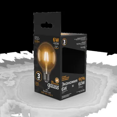Лампа светодиодная LED 6Вт E27 220В 2700К | 105802106 | Gauss