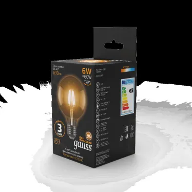 Лампа светодиодная LED 6Вт E27 220В 2700К | 105802106 | Gauss