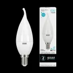 Лампа светодиодная LED 6Вт E14 220В 4100К Elementary свеча на ветру | 34126 | Gauss