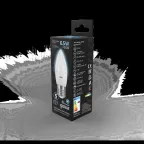 Лампа светодиодная LED 6,5Вт E27 220В 4100К свеча | 103102207 | Gauss