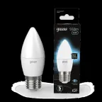 Лампа светодиодная LED 6,5Вт E27 220В 4100К свеча | 103102207 | Gauss