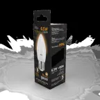 Лампа светодиодная LED 6,5Вт E27 220В 2700К свеча | 103102107 | Gauss
