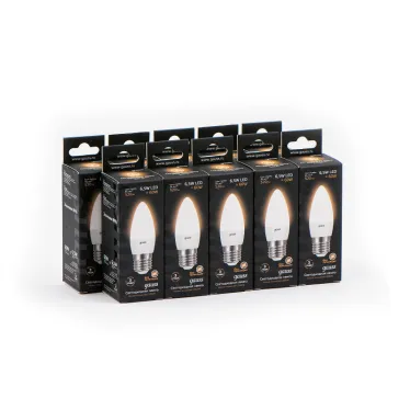 Лампа светодиодная LED 6,5Вт E27 220В 2700К свеча | 103102107 | Gauss