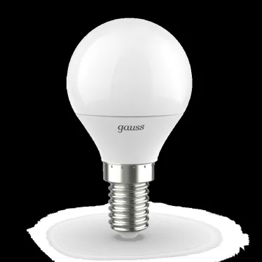 Лампа светодиодная LED 6,5Вт E14 220В 4100К шар | 105101207 | Gauss