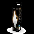 Лампа светодиодная LED 6,5Вт E14 220В 2700К свеча на ветру | 104101107 | Gauss