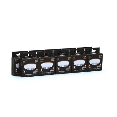 Лампа светодиодная LED 8Вт GX53 220В 2700К | 108008108 | Gauss