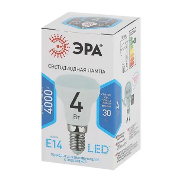 Лампа светодиодная LED 4Вт Е14 4000К СТАНДАРТ smd R39-4w-840-E14 | Б0020555 | ЭРА