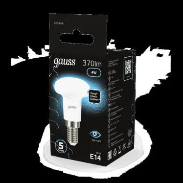 Лампа светодиодная LED 4Вт E14 220В 4100К Reflector R39 | 106001204 | Gauss