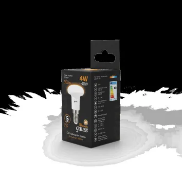 Лампа светодиодная LED 4Вт E14 220В 2700К Reflector R39 | 106001104 | Gauss