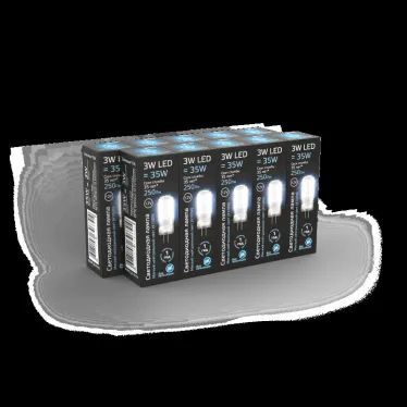 Лампа светодиодная LED 3Вт G4 12В 4100К | 207707203 | Gauss